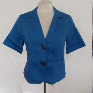 NEW COLDWATER CREEK Blue Jacket Sz 12P